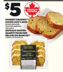 Independent City Market FARMER'S MARKET SLICED LOAF CAKES, 344-400 G offer