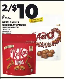 Independent City Market NESTLÉ MINIS CHOCOLATE POUCH 76-203 G offer