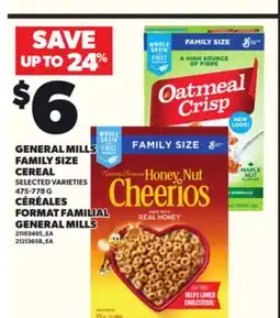 Independent City Market GENERAL MILLS FAMILY SIZE CEREAL, 475-778 G offer