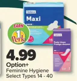 PharmaChoice Option + Feminine Hygiene offer