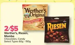 PharmaChoice Werther's, Riesen, Mamba Chocolates, Candy offer
