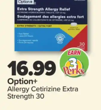 PharmaChoice Option+ Allergy Cetirizine Extra Strength offer