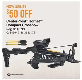 Cabela's CenterPoint Hornet Compact Crossbow offer