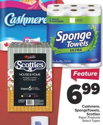 PharmaChoice Cashmere, SpongeTowels, Scotties Paper Products offer