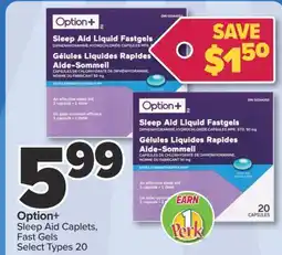 PharmaChoice Option+ Sleep Aid Caplets, Fast Gels offer
