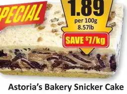 Starsky Astoria's Bakery Snicker Cake offer