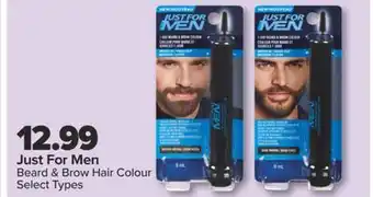 PharmaChoice Just For Men Beard & Brow Hair Colour offer