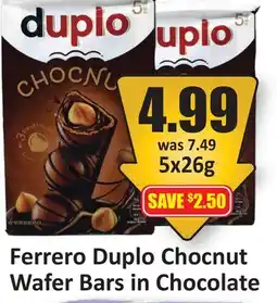 Starsky Ferrero Duplo Chocnut Wafer Bars in Chocolate offer