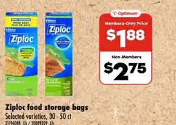 Wholesale Club Ziploc food storage bags offer