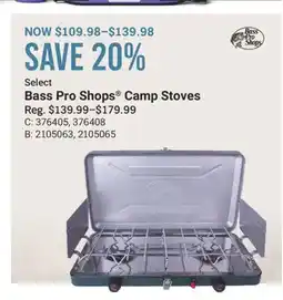 Cabela's Bass Pro Shops Camp Stoves offer