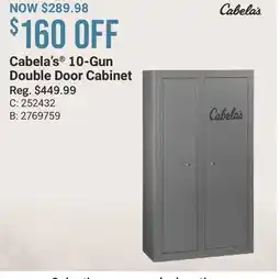 Cabela's Cabela's 10-Gun Double Door Cabinet offer