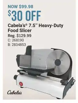 Cabela's Cabela's 7.5'' Heavy-Duty Food Slicer offer