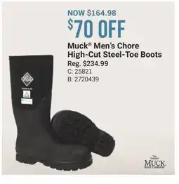 Cabela's Muck Men's Chore High-Cut Steel-Toe Boots offer