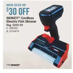 Cabela's SKINZIT Cordless Electric Fish Skinner offer