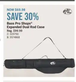 Cabela's Bass Pro Shops Expanded Dual Rod Case offer