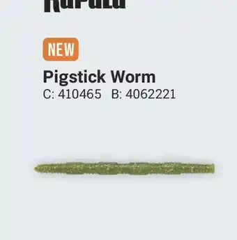 Cabela's Rapala Pigstick Worm offer
