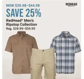 Cabela's RedHead Men's Ripstop Collection offer