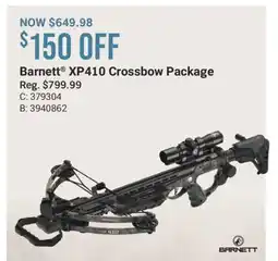 Cabela's Barnett XP410 Crossbow Package offer