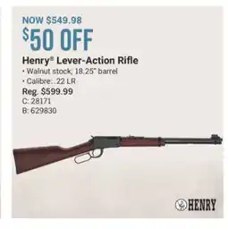 Cabela's Henry Lever-Action Rifle offer