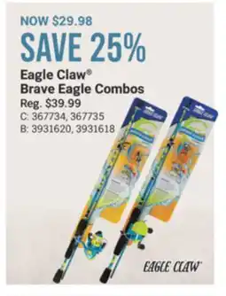 Cabela's Eagle Claw Brave Eagle Combos offer