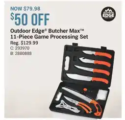 Cabela's Outdoor Edge Butcher Max 11-Piece Game Processing Set offer