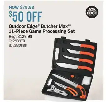 Cabela's Outdoor Edge Butcher Max 11-Piece Game Processing Set offer