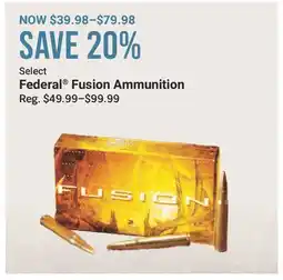 Cabela's Federal Fusion Ammunition offer