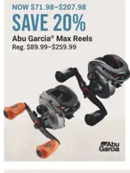 Cabela's Abu Garcia Max Reels offer