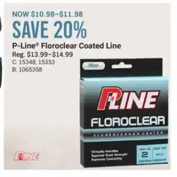 Cabela's P-Line Floroclear Coated Line offer