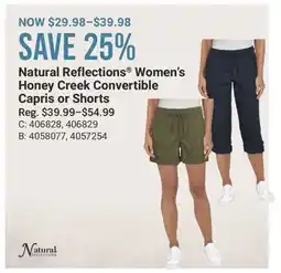 Cabela's Natural Reflections Women's Honey Creek Convertible Capris or Shorts offer