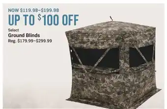Cabela's Select Ground Blinds offer