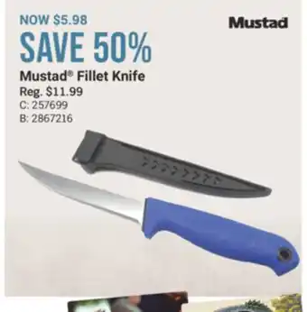 Cabela's Mustad Fillet Knife offer
