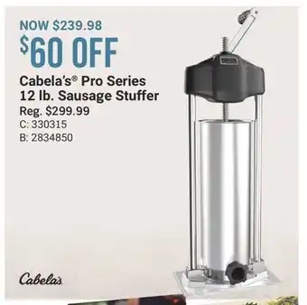 Cabela's Cabela's Pro Series 12 lb. Sausage Stuffer offer