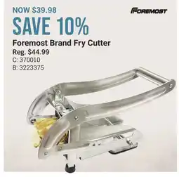 Cabela's Foremost Brand Fry Cutter offer