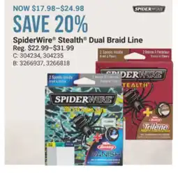 Cabela's SpiderWire Stealth Dual Braid Line offer