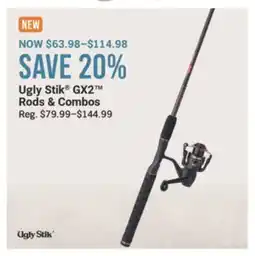 Cabela's Ugly Stik GX2 Rods & Combos offer
