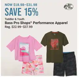 Cabela's Toddler & Youth Bass Pro Shops Performance Apparel offer