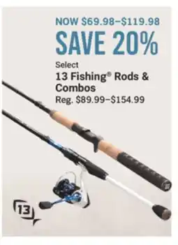 Cabela's Select 13 Fishing Rods & Combos offer