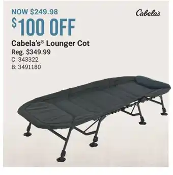 Cabela's Cabela's Lounger Cot offer