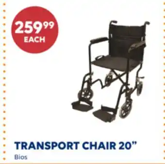 Wellwise by Shoppers TRANSPORT CHAIR 20 Bios offer
