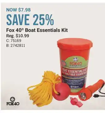 Cabela's Fox 40 Boat Essentials Kit offer