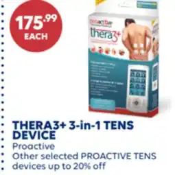 Wellwise by Shoppers THERA3+ 3-in-1 TENS DEVICE Proactive offer