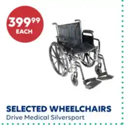 Wellwise by Shoppers SELECTED WHEELCHAIRS Drive Medical Silversport offer