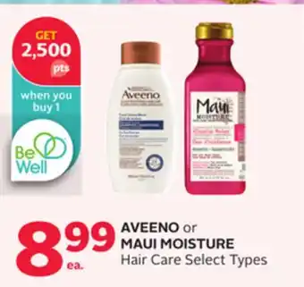 Rexall AVEENO or MAUI MOISTURE Hair Care offer