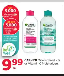 Rexall GARNIER Micellar Products or Vitamin C Moisturizers offer