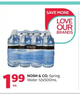 Rexall NOSH & CO. Spring Water offer