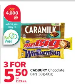 Rexall CADBURY Chocolate Bars offer
