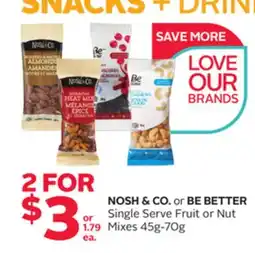 Rexall NOSH & CO. or BE BETTER Single Serve Fruit or Nut Mixes offer