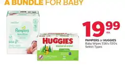 Rexall PAMPERS or HUGGIES Baby Wipes offer