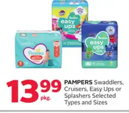 Rexall PAMPERS Swaddlers, Cruisers, Easy Ups or Splashers offer